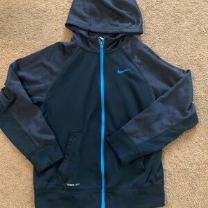 Youth XL zip-up Therma fit Nike hoodie